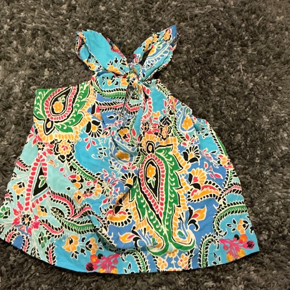 Zara Multicolor Paisley Halter Dress